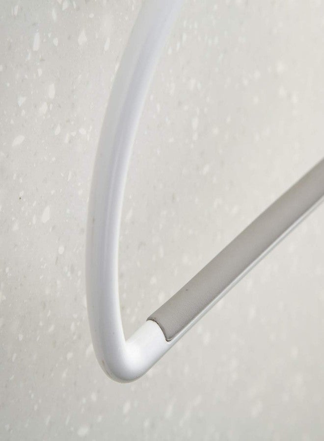 Home Centre Orion Polypropylene Towel Ring with Suction Cup (White) - Image 3