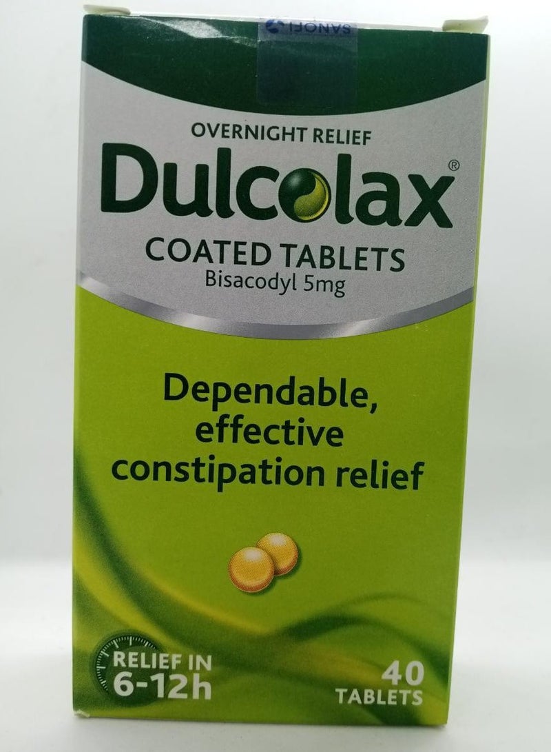 Dulcolax Bisacodyl 5mg 40 coated tablets