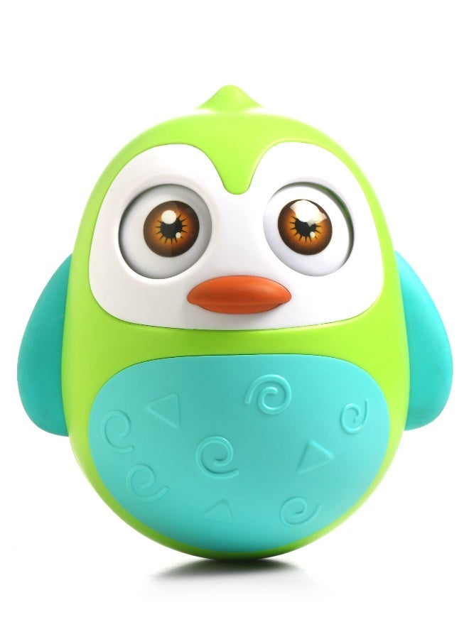 PlayNation Play Nation Roly Poly Penguin, Hand Eye Coordination, Delightful Gift Choice, Engaging Activity, 0 Month+, 11.9 x 11.3 x 12.6 cm - Green And Blue - Image 1
