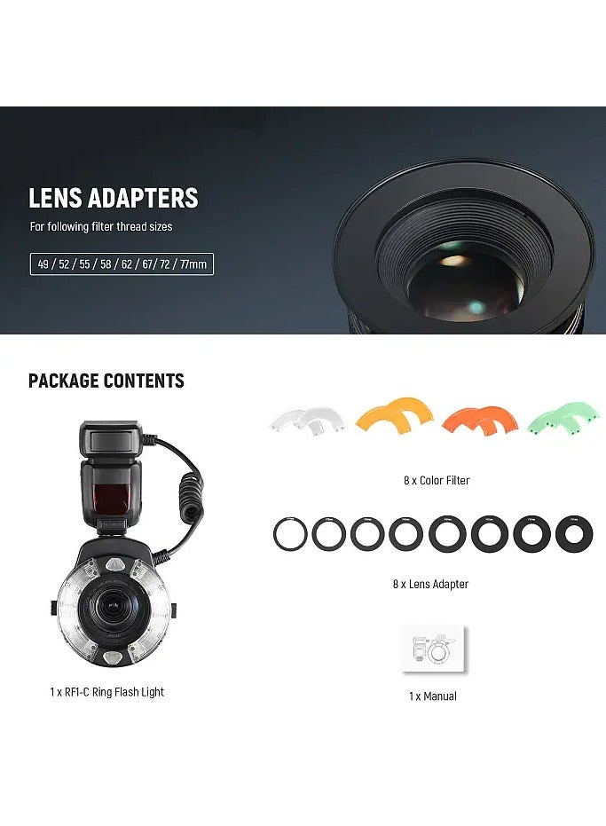 Neewer Neewer RF1 Macro Ring Flash - Canon  - Image 5