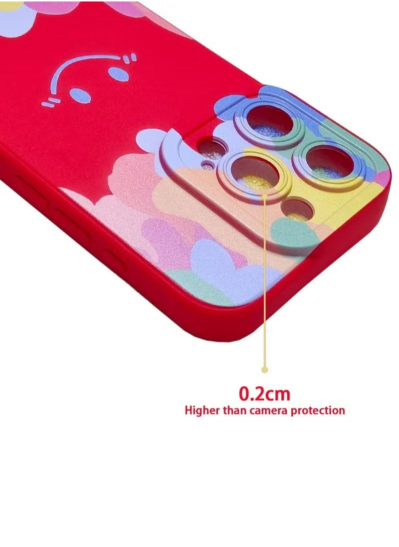 X-level Smile Pattern Compatible With iPhone 15 Pro Cover Case With Silicone Slim Fit [Soft Anti-Scratch Microfiber Lining] Flexible TPU Shockproof Protective Back Cover Accessory  - Image 3