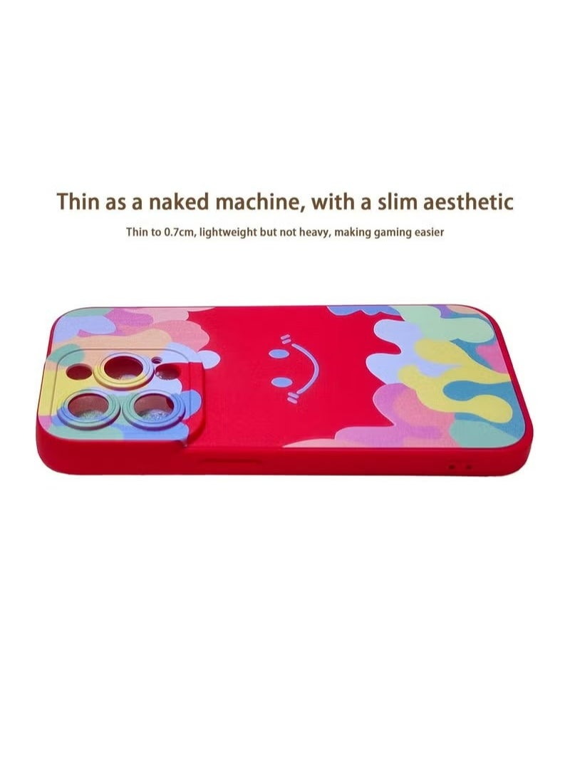 X-level Smile Pattern Compatible With iPhone 15 Pro Cover Case With Silicone Slim Fit [Soft Anti-Scratch Microfiber Lining] Flexible TPU Shockproof Protective Back Cover Accessory  - Image 5