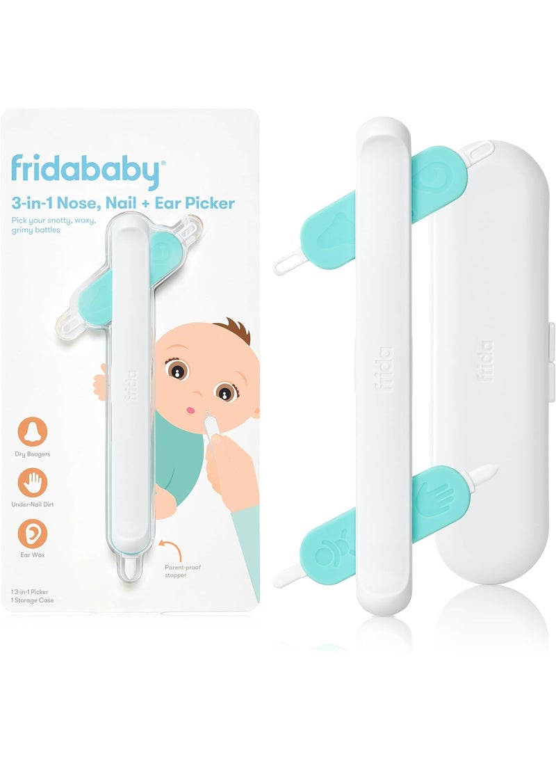 فريدا بيبي أداة فريدا بيبي ٣ في ١ لتنظيف الأنف والأظافر والأذن - أداة تنظيف المخاط - Image 1