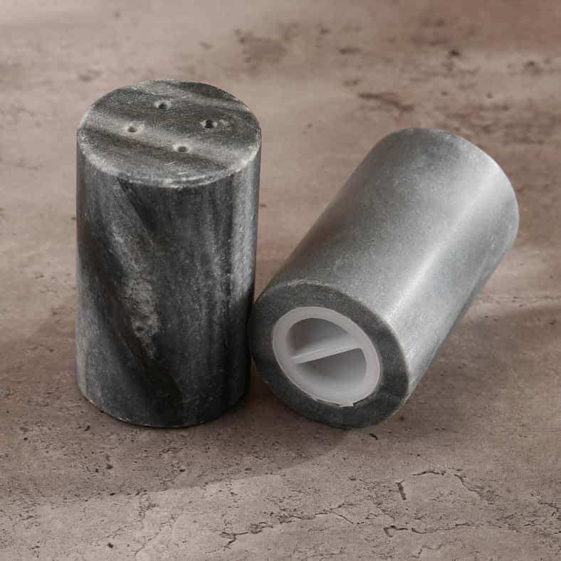 Pan Home Mison 2-Piece Marble Salt Pepper Shaker Dia4x9cm -Grey - Image 2