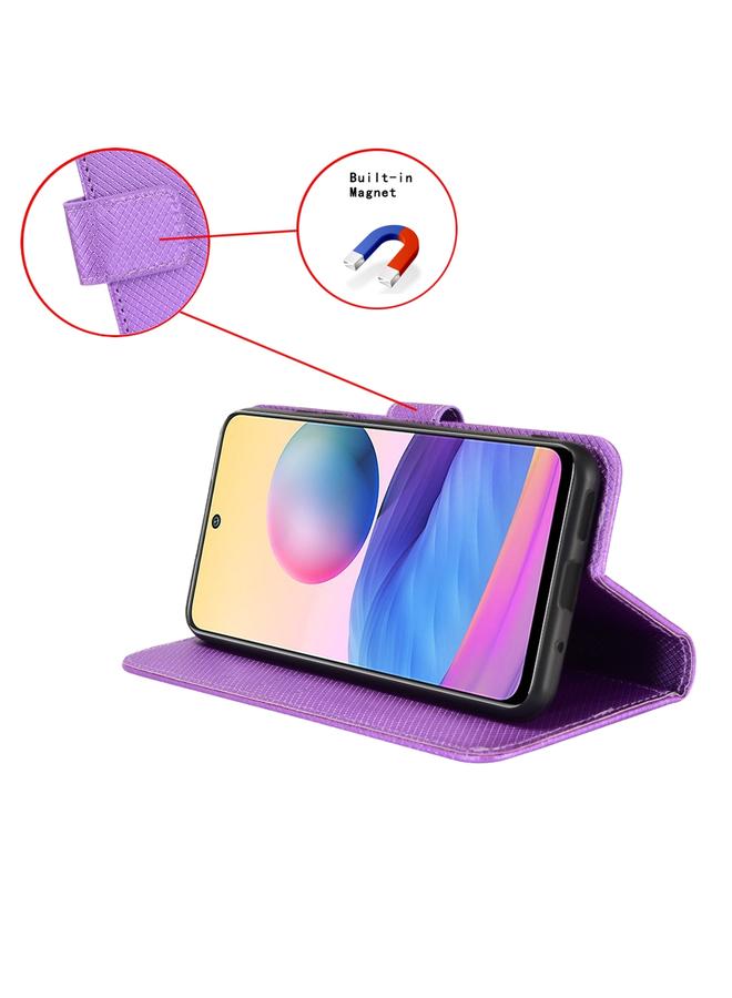 S-TOP Case For Motorola Moto E22 / E22i Diamond Texture Leather Phone Case - Image 5