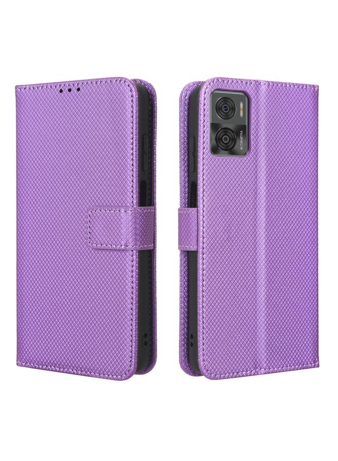 S-TOP Case For Motorola Moto E22 / E22i Diamond Texture Leather Phone Case - Image 2