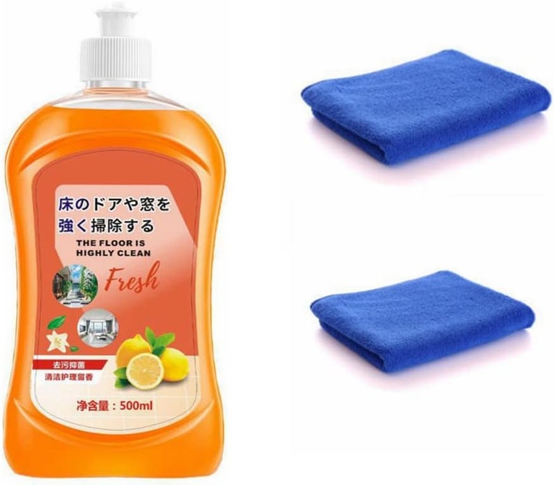 comfrt Powerful Decontamination Floor Cleaner, All-Purpose Wood Floor Cleaner Tile Floor Cleaner, Multipurpose Floor Cleaner for Wood Floors (Lemon) - Image 1