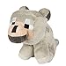 JINX Minecraft Baby Wolf Plush Stuffed Toy Gray 5 Tall - Image 2