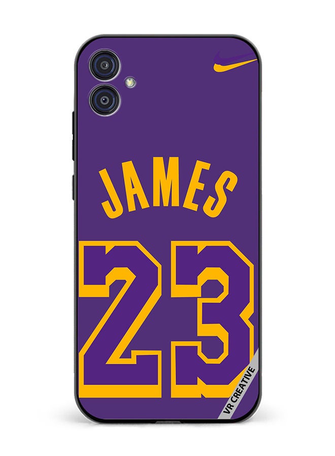 VR CREATIVE Protective Case Cover For Samsung Galaxy M04/F04 James 23 Purple Design Multicolour - Image 1