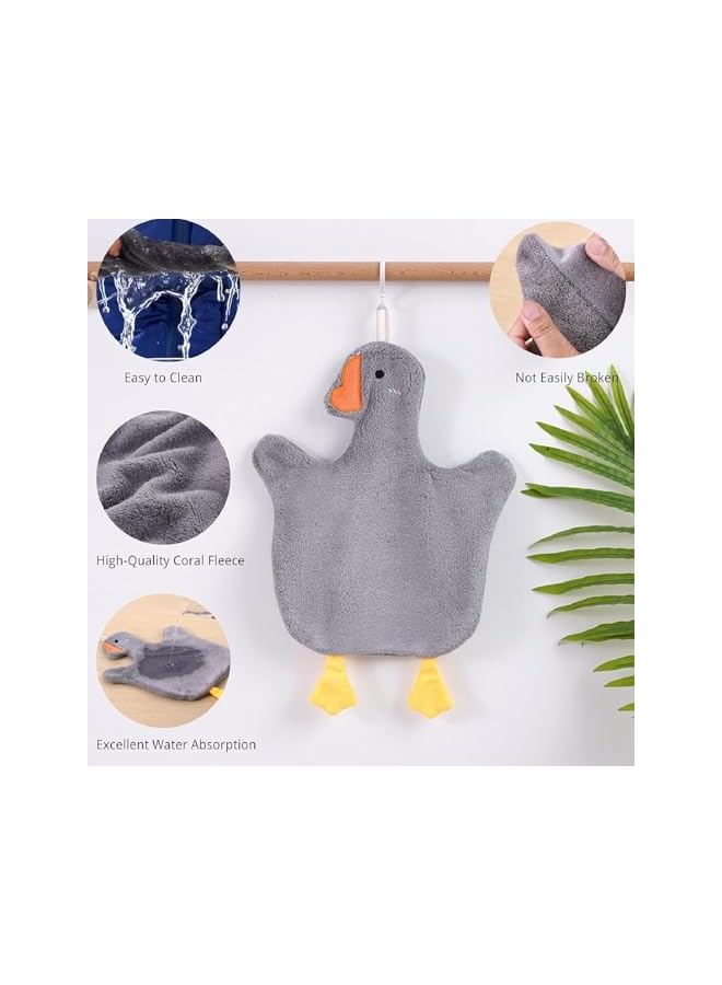 The Bros 2 Pcs Soft and Cute Duckling Towels, Quick Dry Kitchen Hand Towels for Home, Kitchen, Gym and Spa - Image 4