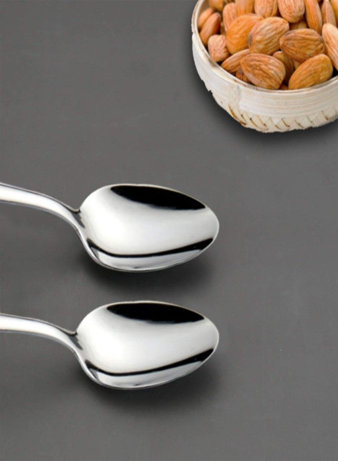 HISSF 6-Pieces Teaspoons Set Stainless Steel 18/0 Tea Spoons, 6.29 Inches For Home, Kitchen Restaurant, square handle - Image 2