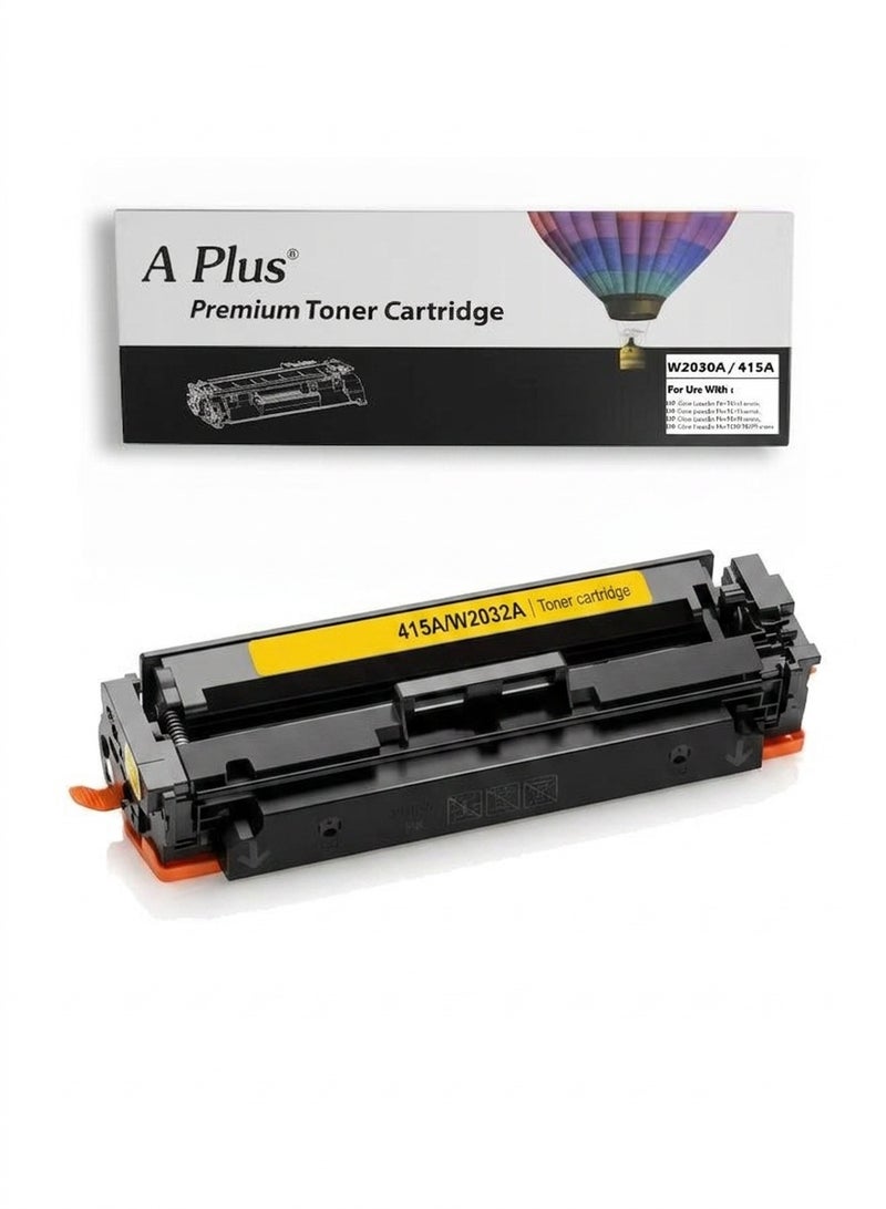 APlus 415A High Yield Yellow Toner Cartridge (W2032A) for HP LaserJet M454dw, M454dn, MFP M479fdw - Image 1
