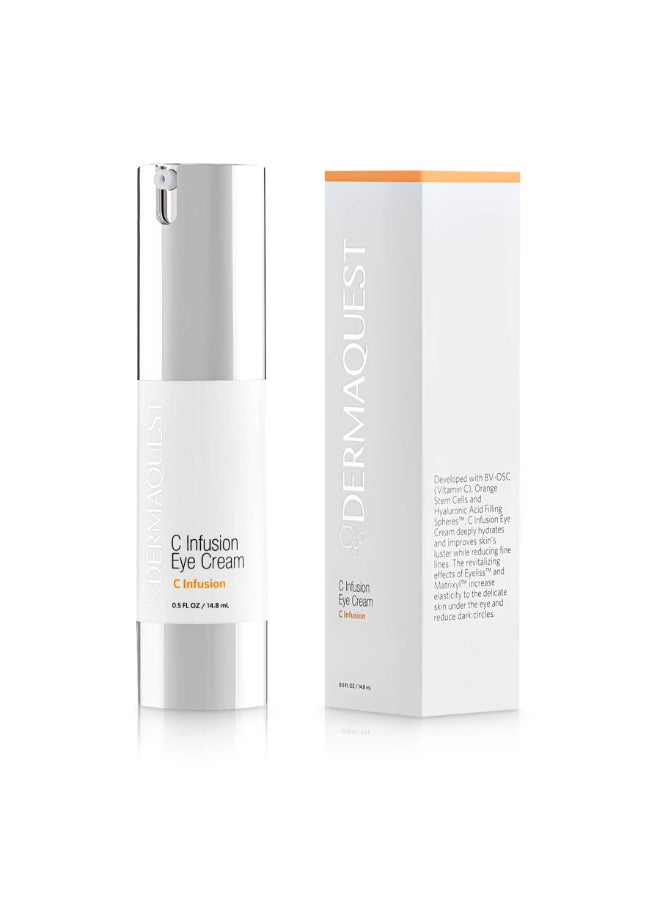 DermaQuest C Infusion Hydrating Revitalizing Eye Cream Eye Bags Reducer Eye Puffiness Treatment Under Eye Cream For Dark Circles 05 oz - Image 2