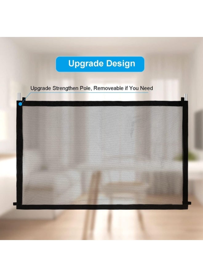 حاجز الحيوانات المحمول للأمان (بوابة السلامة والراحة) - هوكات دبل فيس. مثالي للحيوانات الاليفه. خيار آمن للأطفال وحيواناتك-277 - Image 3