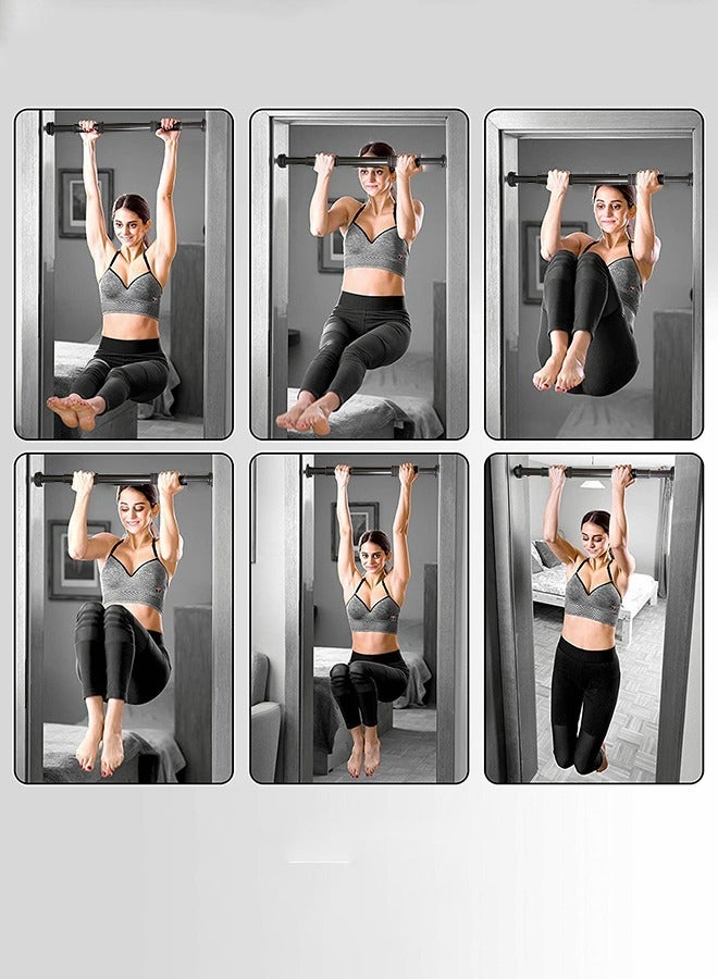 GROIC Pull Up Bar for Doorway, Heavy Duty Chin Up Bar with Comfort Foam Grips, Door Pull Up Bar Wall Mounted Adjustable Length Suitable for Home Gym Fitness Body Workout Bar - Image 3