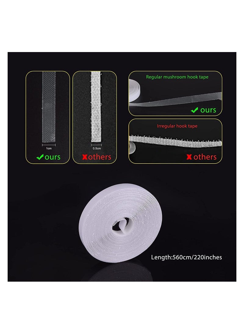 4 Packs Fly Screen Nets for Window DIY Self-Adhesive Mesh with Rolls White Tapes Washable and Reusable Block Mosquitoes Flies Bugs Enter 1.3M x 1.5M - Image 4
