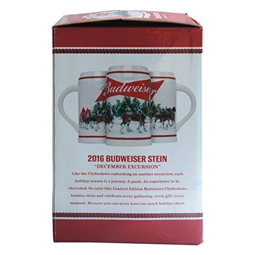 Budweiser 2016 Holiday Stein, 31-ounce - Image 5