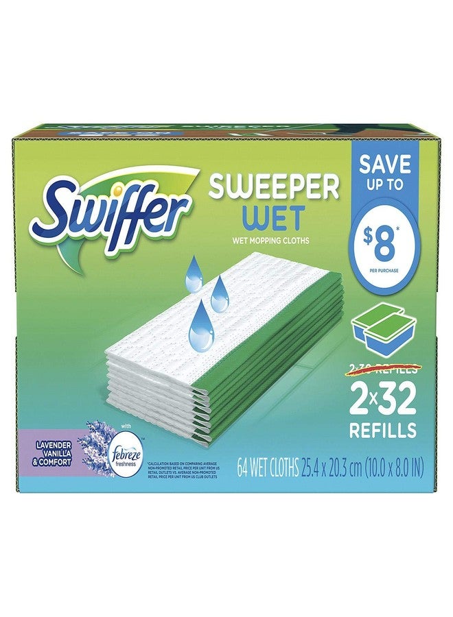 Swiffer استبدال مناديل مبللة سويفر سويبر، أبيض 64 قطعة - Image 1
