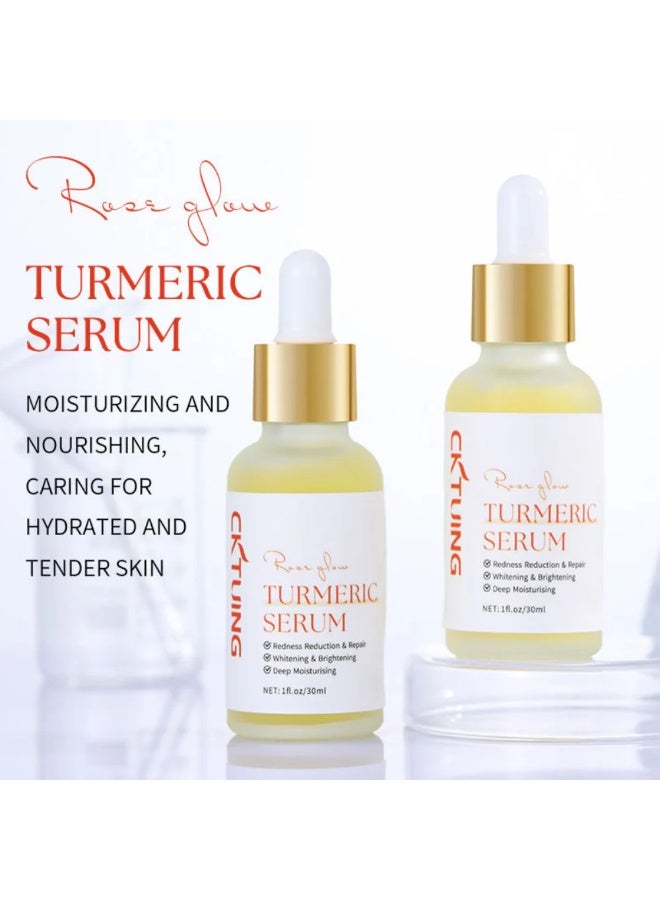 CKTUING Turmeric Serum for Dark Spots 1 Fl Oz, Turmeric Dark Spot Corrector Serum for Face & Body, Anti Aging Facial Serum, Reduces Hyperpigmentation, Age Spots, Sun Spot, Improve Skin Tone - Image 3