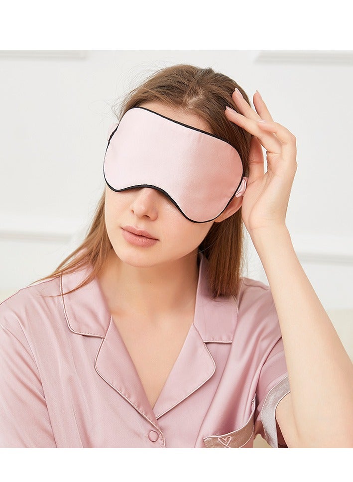 19 Momme 100% Pure Mulberry Silk Sleep Eye Masks, Filled with Pure Mulberry Silk, Effective Shading Luxury Eye Shade with Soft Adjustable Strap(Pink) - Image 1