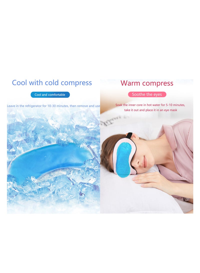 19 Momme 100% Pure Mulberry Silk Sleep Eye Masks, Filled with Pure Mulberry Silk, Effective Shading Luxury Eye Shade with Soft Adjustable Strap(Pink) - Image 5