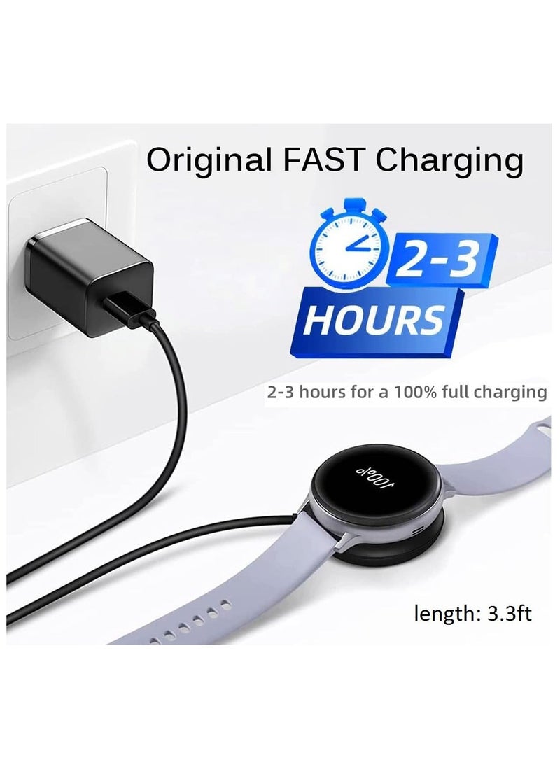 Generic - Magnetic Wireless Charger Dock Compatible with Galaxy Watch 7/6/6 Classic/5/5 pro/4/3/Active2/1,Portable Charging Dock for Samsung Galaxy Watch,3.3ft - Image 1
