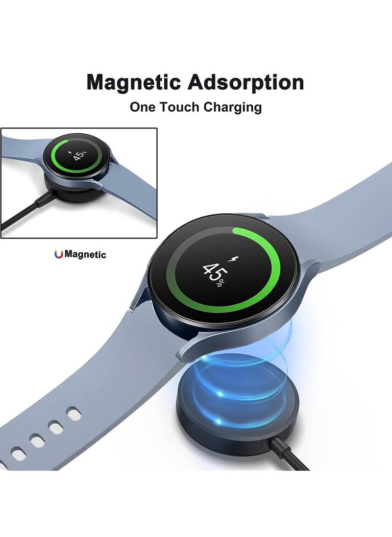 Generic - Magnetic Wireless Charger Dock Compatible with Galaxy Watch 7/6/6 Classic/5/5 pro/4/3/Active2/1,Portable Charging Dock for Samsung Galaxy Watch,3.3ft - Image 1