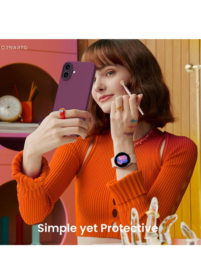 ELTRAZONE iPhone 16 Plus Slim Fit Matte Maroon TPU Case – Soft, Flexible Silicone Back Cover - Image 5