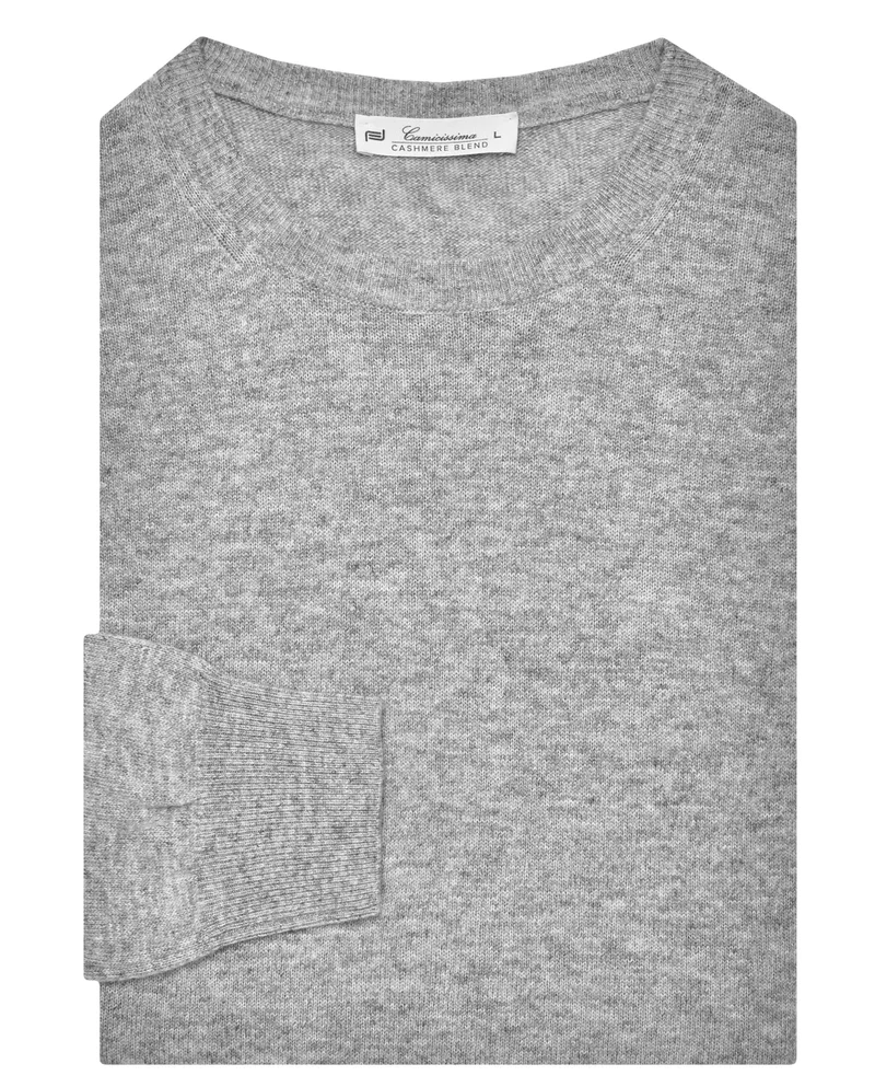 Camicissima ROUND NECK BLEND CASHMERE CREW NECK SWEATER