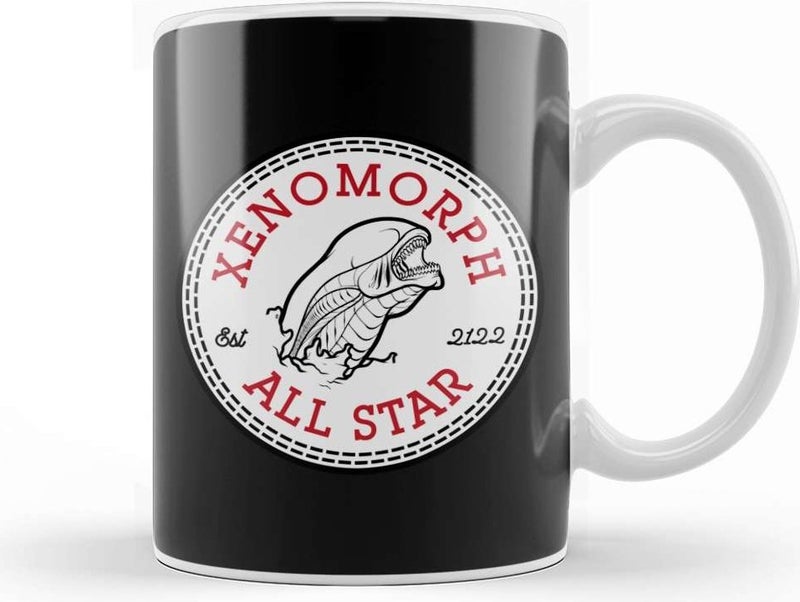 Print Shop Xenomorph Alien All Star Converse Logo Mug Porcelain