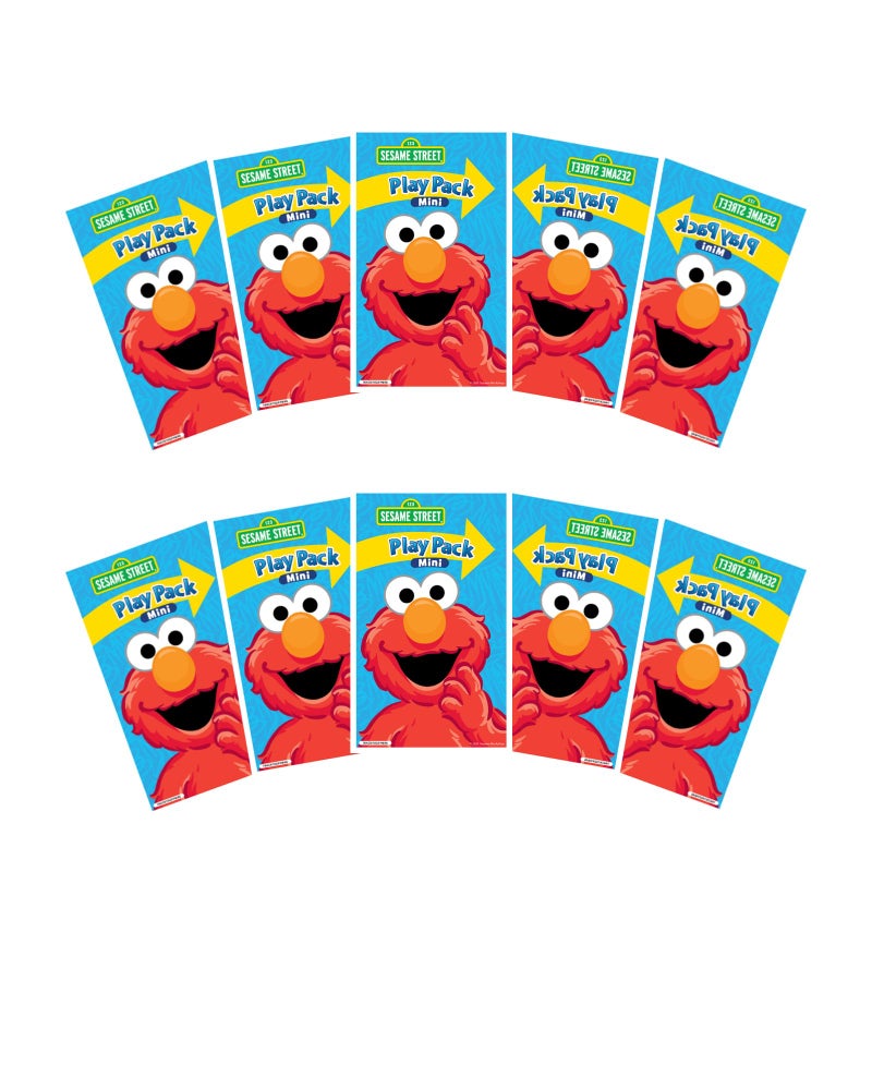 Bendon Sesame Street Mini Play Packs Goody Bag | Sesame Party Favors Goodie Bags | Includes Coloring Book, 2 Mini Crayons, and a Sticker | 10-Pack | Officially Licensed - Image 4