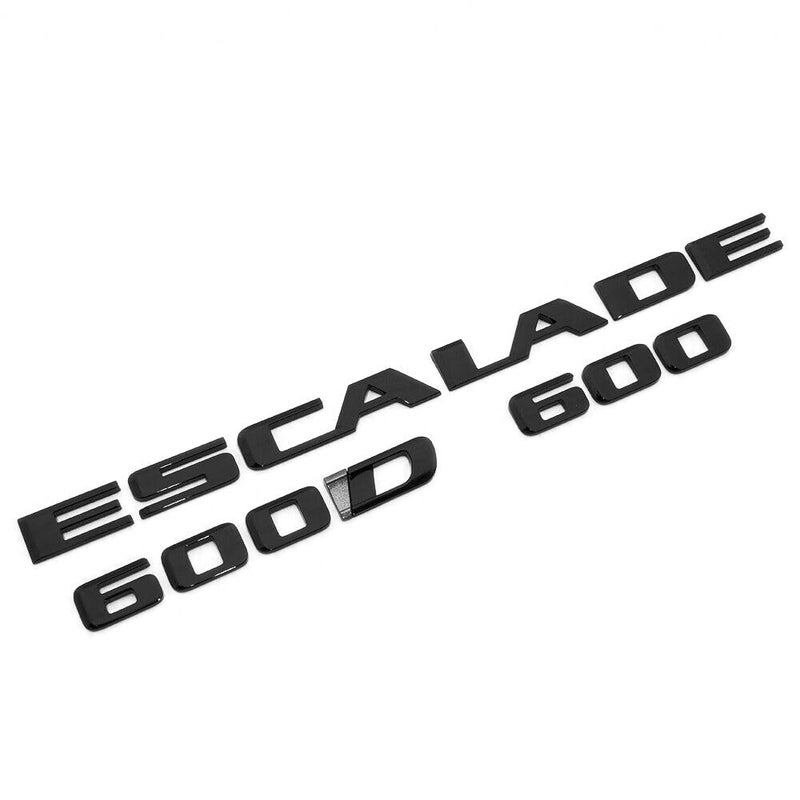 3 حزمة شعار خلفي إسكاليد 600 600D 3D شارة حرف 84787581 23440294 84740919 متوافق مع إسكاليد أسود لامع