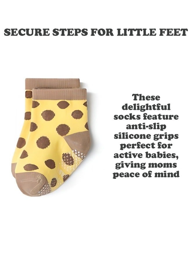 12 Pairs Baby Socks Of Cotton Non-Slip Striped Baby Boys Socks Multicolor  - Image 4