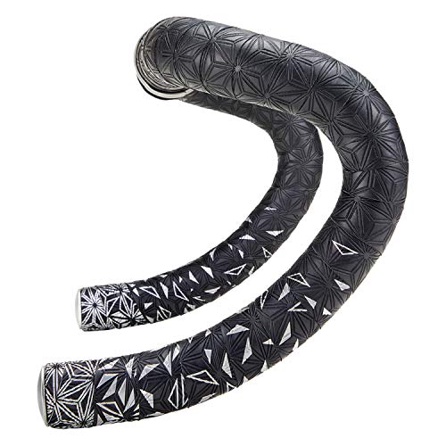 SUPACAZ شريط بار سوبيكاز - كوش سوبر لزج - تلاشي النجوم - بلاتينيوم + سدادات نجوم بلاتينيوم - شريط مقود دراجات - Image 1