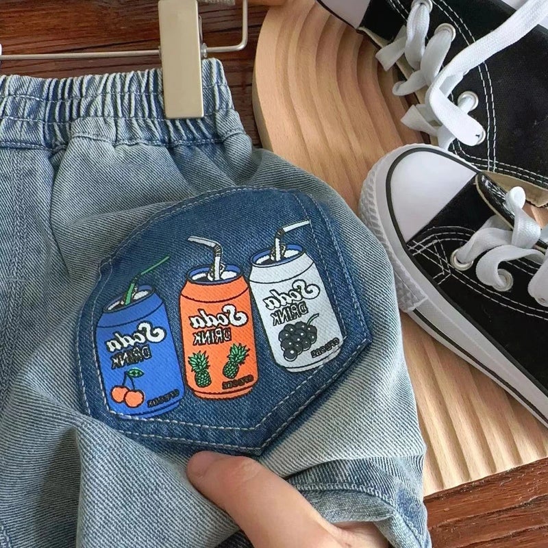 ! Children'S Denim Shorts 2025 Arrivals Korean Style Denim Shorts For Boys And Girls - Image 5