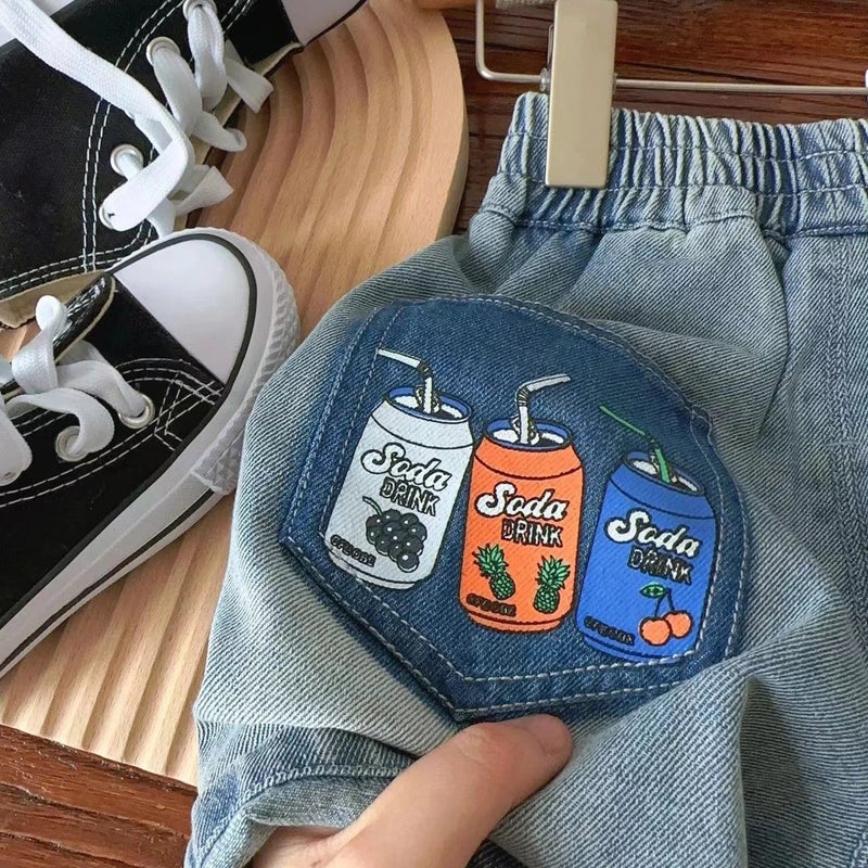 ! Children'S Denim Shorts 2025 Arrivals Korean Style Denim Shorts For Boys And Girls - Image 3