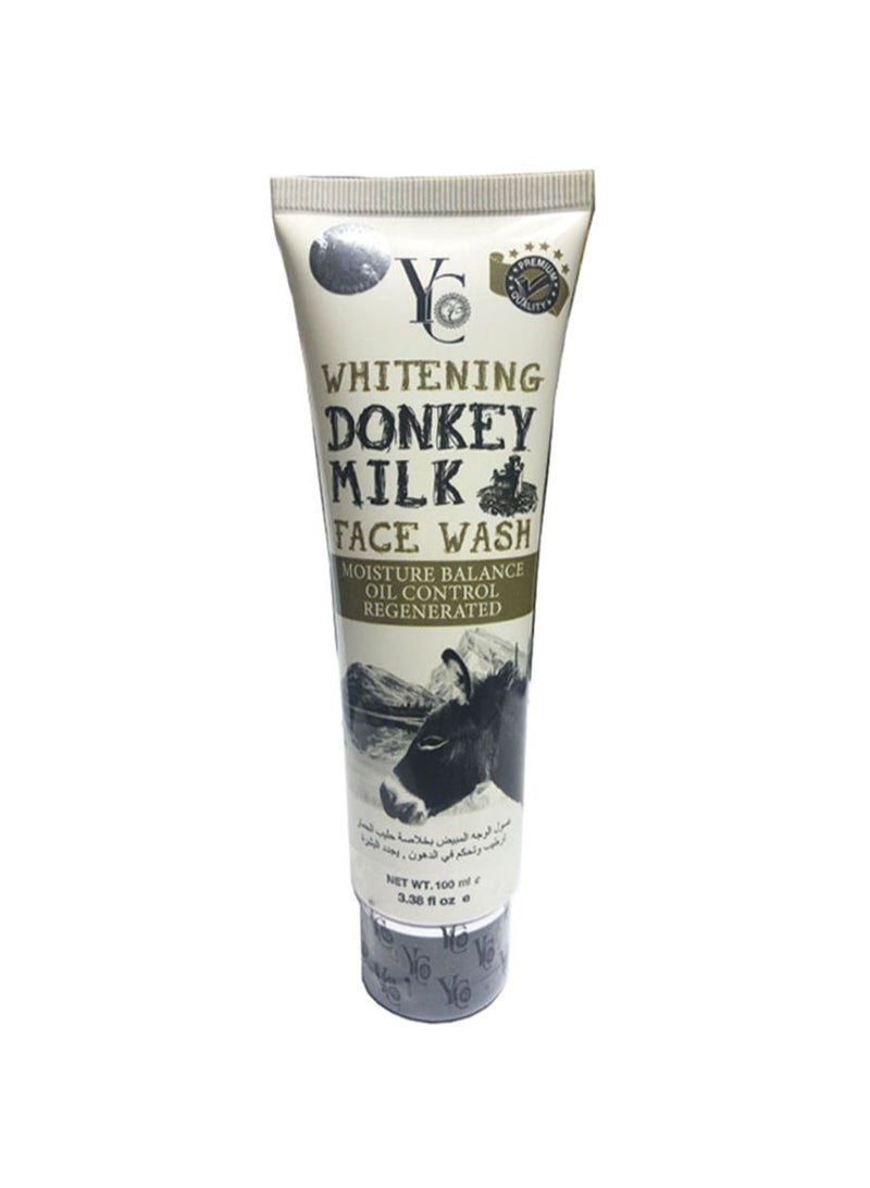 واي سي غسول الوجه بحليب الحمار لتبييض الوجه