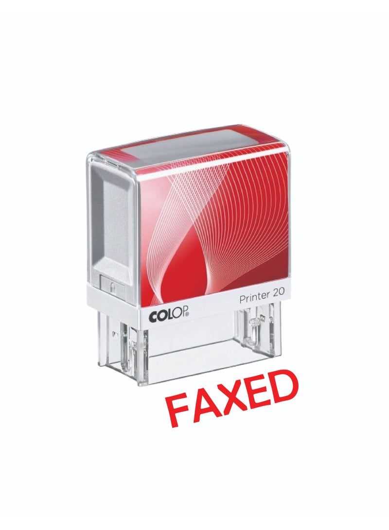 Colop Phrase Stamp 14X38Mm ''FAXED'' In A Blister - Image 1