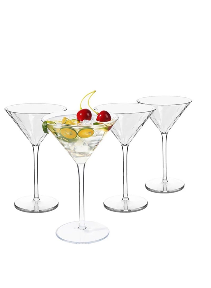 BLUE CORAL Cocktail Glass Martini Glasses 145ml Set Of 6 - Image 1