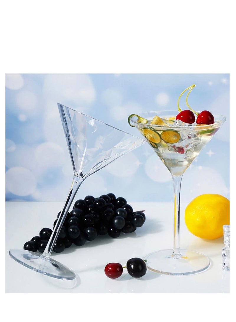 BLUE CORAL Cocktail Glass Martini Glasses 145ml Set Of 6 - Image 2