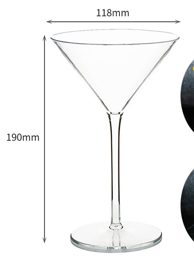 BLUE CORAL Cocktail Glass Martini Glasses 145ml Set Of 6 - Image 3