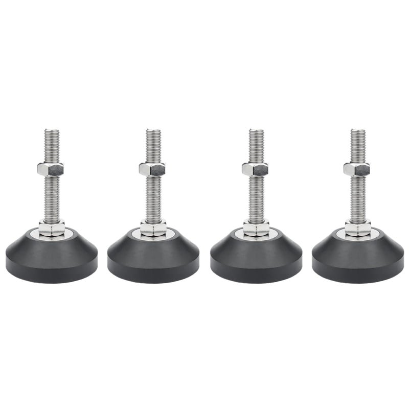 Bordstract Furniture Leveling Feet  4 Pcs M6 Heavy Duty Height Adjuster Foot Feet Leveler Thread Size For Tables  Chair  Sofa  Workbench  Dresser  Bench  Cabinets(D40*M6*L70) - Image 1