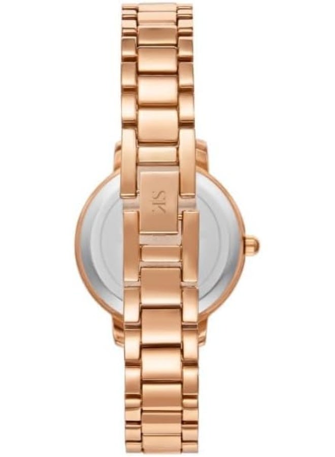 KENNETH SCOTT Women's PC21 Movement Watch, Analog Display and Alloy Strap - K23510-RBKW, Rose Gold - Image 3