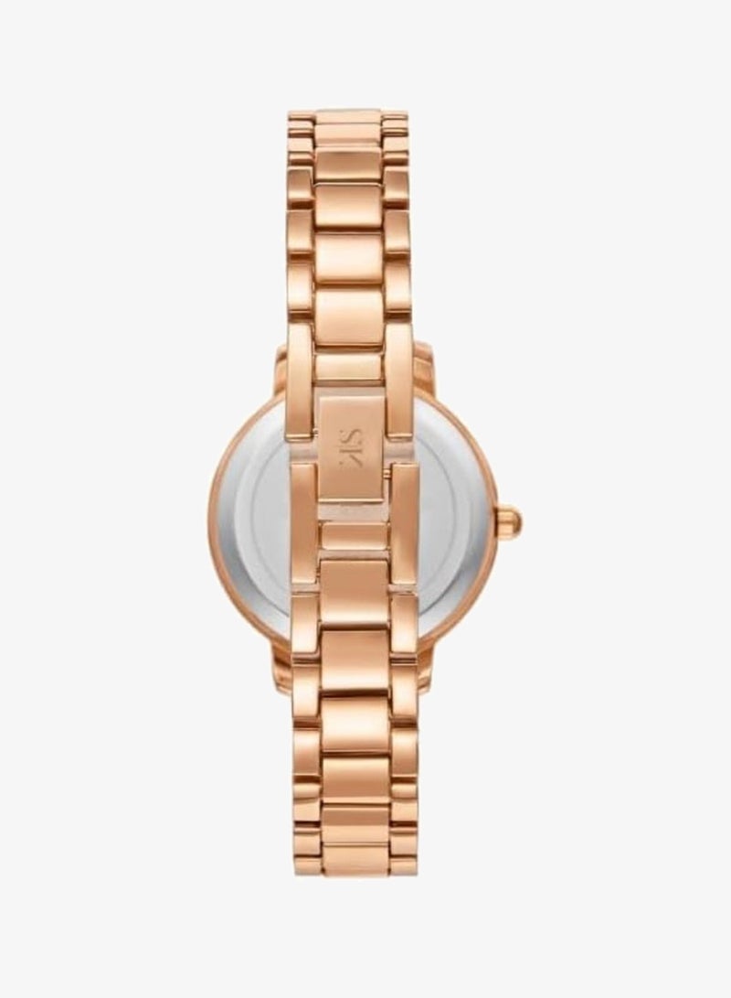 KENNETH SCOTT Women's PC21 Movement Watch, Analog Display and Alloy Strap - K23510-RBKW, Rose Gold - Image 3