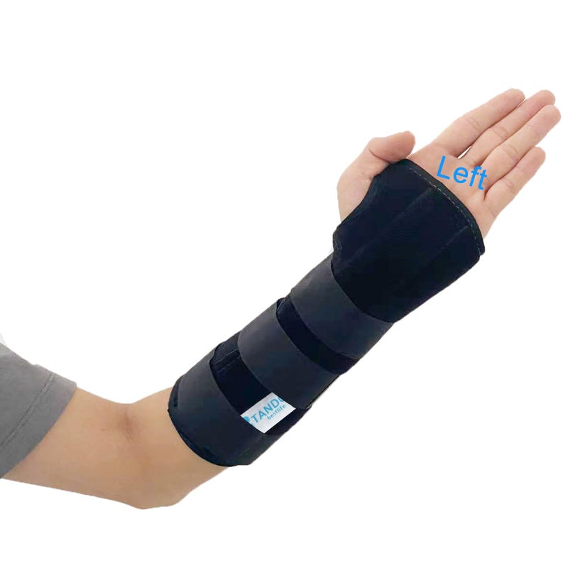 TANDCF Unisex Forearm and Wrist Support Splint Brace Double Fixation Wrist Brace for Carpal Tunnel Adjustable Night Time Forearm Immobilizer Brace Splints106 inch 27cm lengthLHM