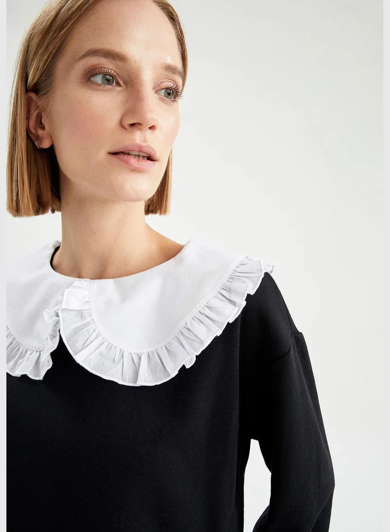 DeFacto Woman Regular Fit Crew Neck Sweat Shirt