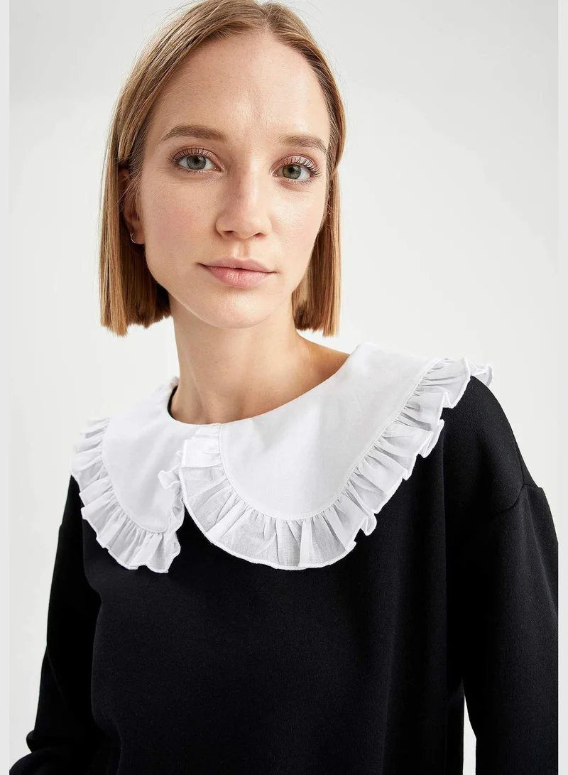 DeFacto Woman Regular Fit Crew Neck Sweat Shirt