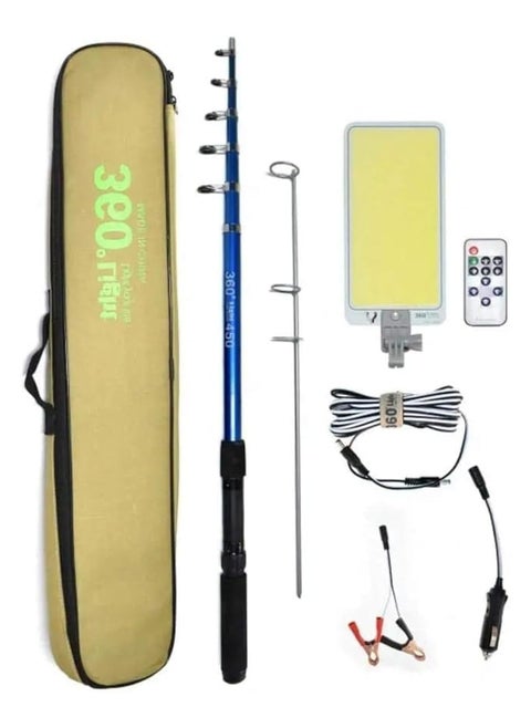 LED Flashlight and Portable Emergency Camping Flashlight with Remote Control DC 12V 800W