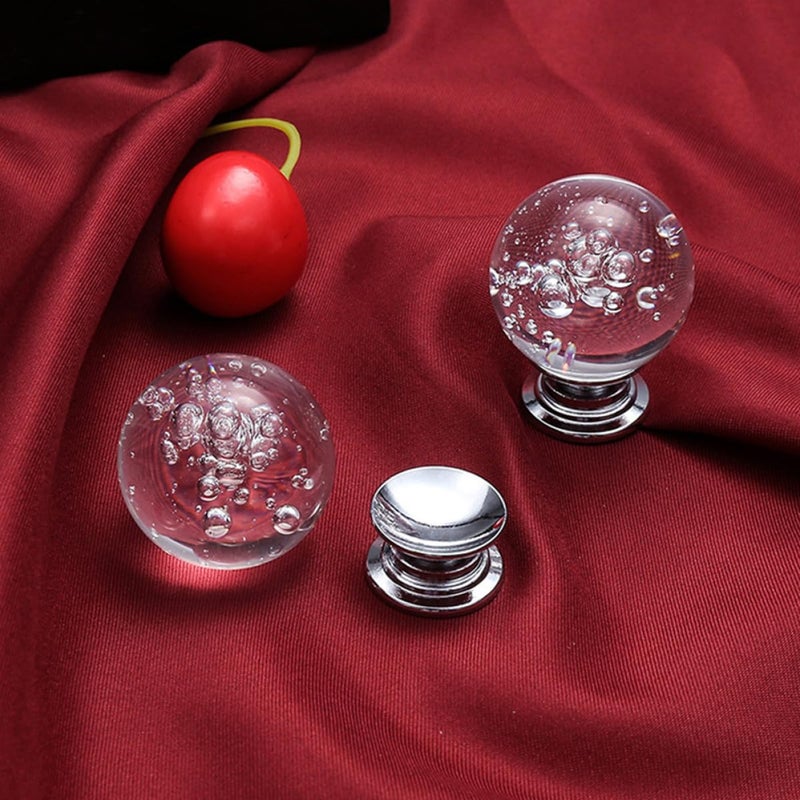 4Pcs Crystal Drawer Knobs Kitchen Cabinet Handles For Wardrobe Bathroom Furniture - Image 5