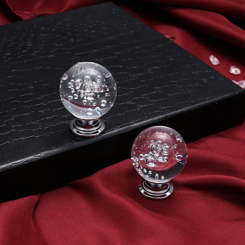 4Pcs Crystal Drawer Knobs Kitchen Cabinet Handles For Wardrobe Bathroom Furniture - Image 4